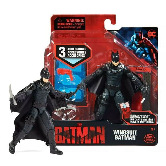 Wingsuit Batman 4-inch Action Figure Collectible From The Batman Movie - Picture 1 of 9